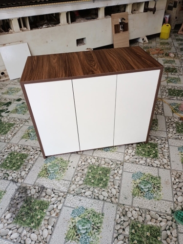 Tủ bể cá mdf chống ẩm 3 cánh màu trắng